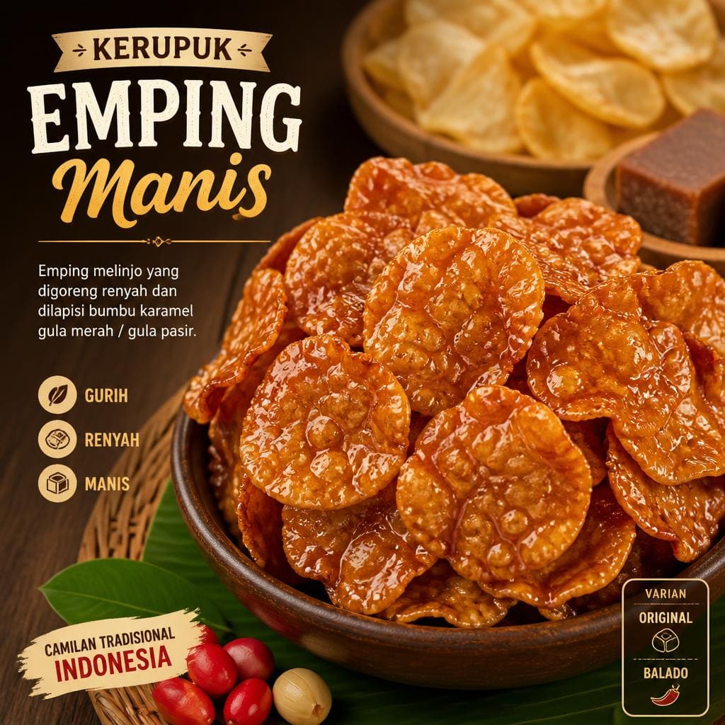 Emping Manis dari kategori kerupuk Gopek House